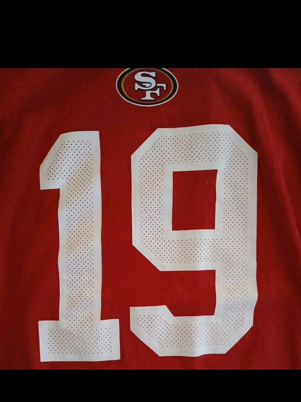 Nike Brand San Francisco 49ers #19 Men's NFL Football T Shirt Sz Med
